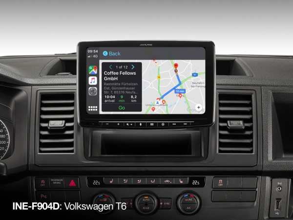 Alpine INE-F904D Halo9 - 9-Zoll High-End Navigationssystem mit iGo Primo NextGen Europa-Navi, DAB+, Apple CarPlay & Android Auto