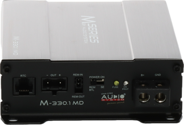 Preview: Audio System M-330.1 MD - Ultrakompakter 1-Kanal Digital Micro Mono-Verstärker (1x 330 Watt RMS @ 2 Ohm)