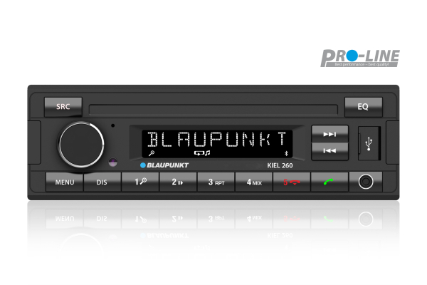 Blaupunkt Kiel 260 - 1-DIN CD-Autoradio mit Bluetooth, USB, AUX & MP3