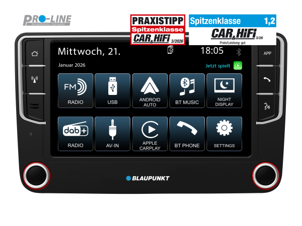Blaupunkt Wolfsburg 648 - 2-DIN High-End Multimediasystem mit Navigation, Bluetooth, DVD-Laufwerk, USB & SD-Kartenslot