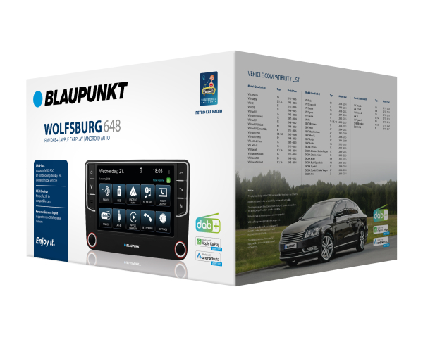 Blaupunkt Wolfsburg 648 - 2-DIN High-End Multimediasystem mit Navigation, Bluetooth, DVD-Laufwerk, USB & SD-Kartenslot