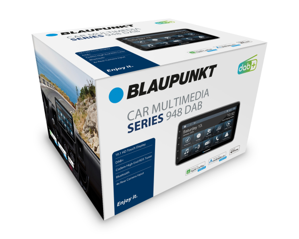 Blaupunkt Hamburg 948 DAB - 10,1-Zoll High-End Multimediasystem mit verstellbarem Touchscreen, Caravan- & LKW-Navigation, DAB+, Apple CarPlay & Android Auto