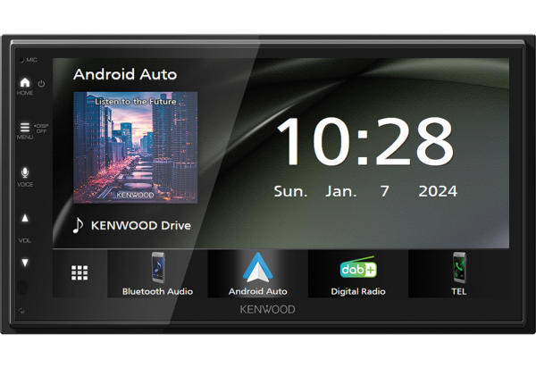 Kenwood DMX6523DABS - 2-DIN Premium-Moniceiver mit 6,8" Touchscreen, Wireless Apple CarPlay, Wireless Android Auto, DAB+ & USB