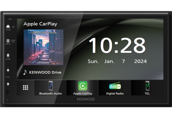 Kenwood DMX6523DABS - 2-DIN Premium-Moniceiver mit 6,8" Touchscreen, Wireless Apple CarPlay, Wireless Android Auto, DAB+ & USB