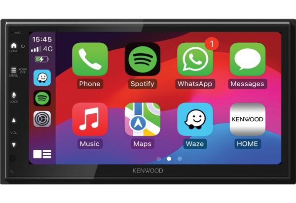 Kenwood DMX6523DABS - 2-DIN Premium-Moniceiver mit 6,8" Touchscreen, Wireless Apple CarPlay, Wireless Android Auto, DAB+ & USB
