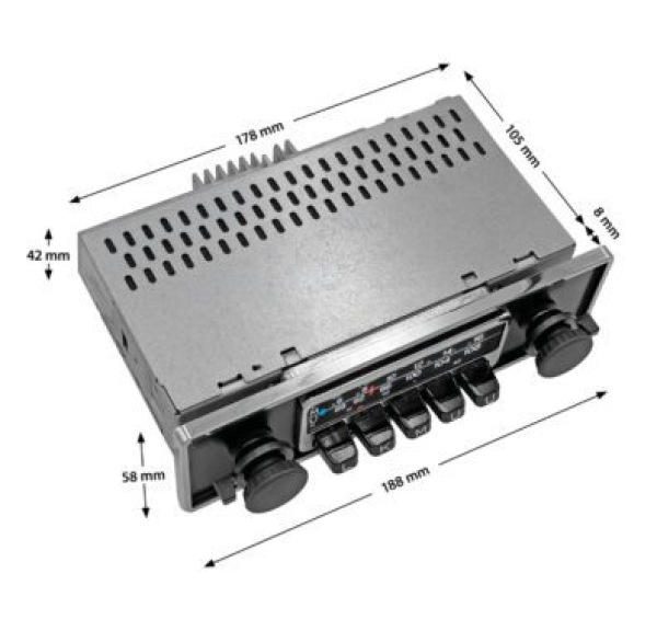 Blaupunkt Frankfurt Stereo  - Retro-Autoradio mit DAB+, Bluetooth