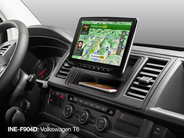 Alpine INE-F904D Halo9 - 9-Zoll High-End Navigationssystem mit iGo Primo NextGen Europa-Navi, DAB+, Apple CarPlay & Android Auto