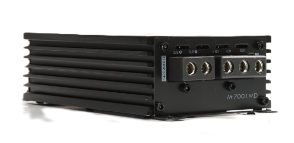 Audio System M-700.1 MD - Ultrakompakter 1-Kanal Digital Micro Mono-Verstärker (1x 700 Watt RMS @ 2 Ohm) mit RTC-PC Fernbedienung