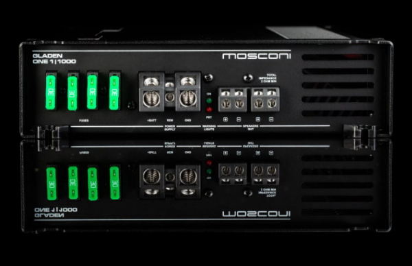 GLADEN MOSCONI ONE 1|1000 - Digitaler Mono-Block Verstärker, 1000 Watt RMS @ 1 Ohm, High-Power Subwoofer-Endstufe