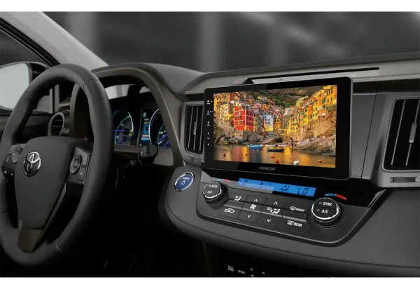 Kenwood DMX-F920DS - 1-DIN High-End Multimediasystem mit verstellbarem 9-Zoll HD-Touchscreen, Wireless Apple CarPlay, Wireless Android Auto, DAB+ & Bluetooth