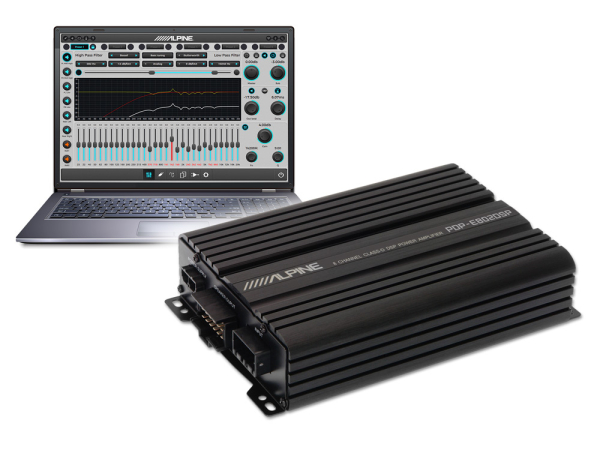 Alpine PDP-E802DSP - Digitaler 8-Kanal High-End Car-Hifi DSP-Verstärker (8x 100 Watt RMS @ 2 Ohm)
